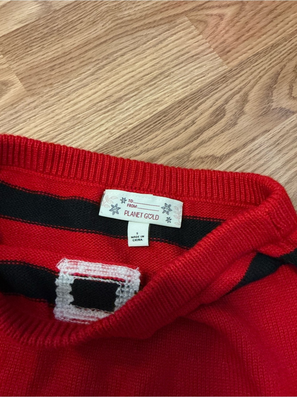 Planet Gold Christmas Santa Mini Skirt Size Small - Picture 6 of 6